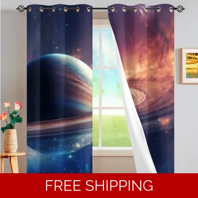 Custom Window Curtains 2 PCS Le Studio Saturn